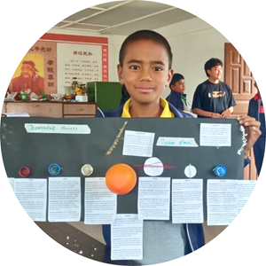 Australian university student facilitate STEM Education lessons at a local school in Kathmandu, Nepal