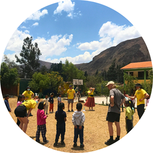 Australian university students teach English in Peru as part of an overseas volunteer program