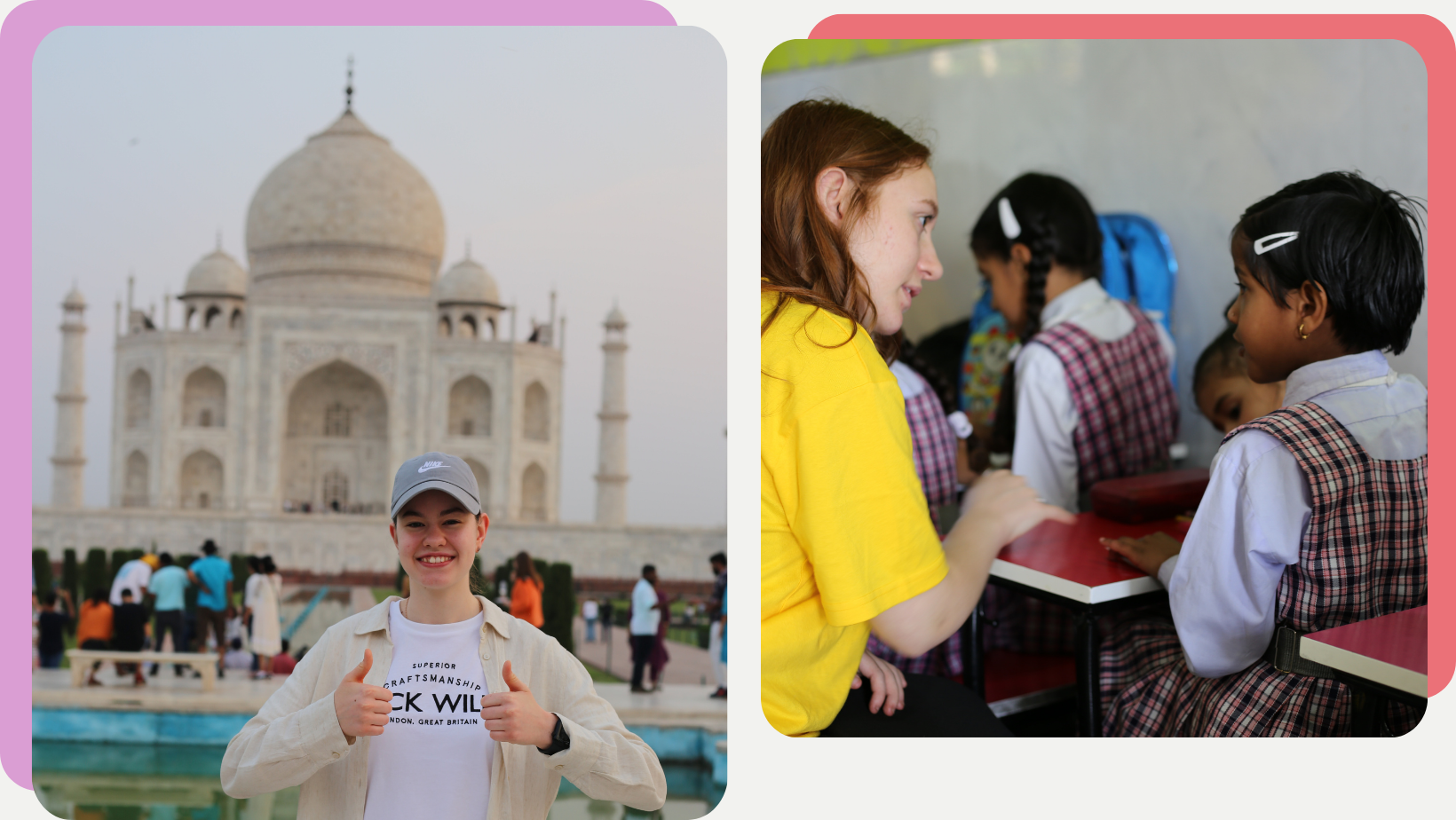 Australian university students on a volunteer abroad program in India